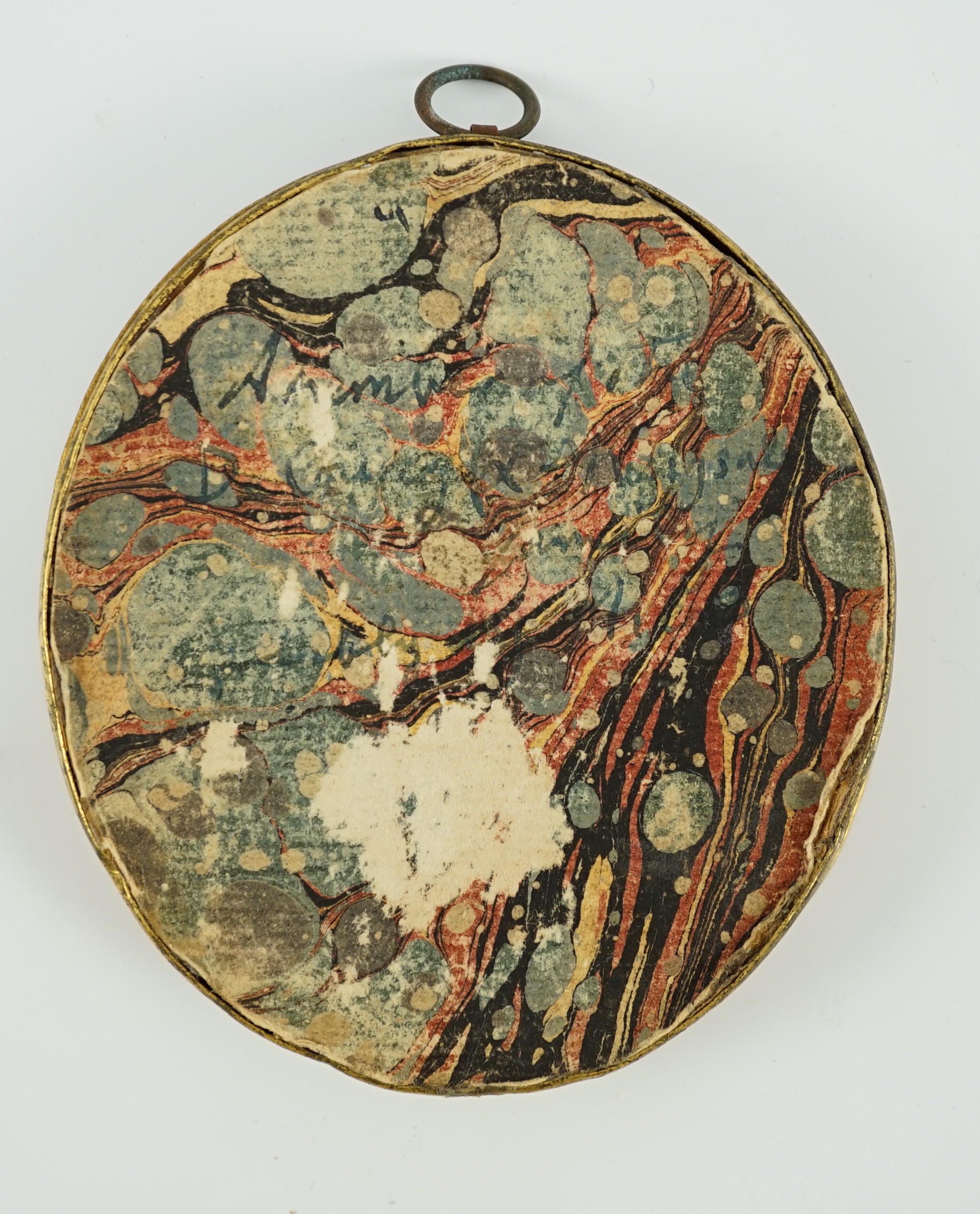 John Miers (1756-1821) and John Field (1772-1848), Silhouette of a lady, painted plaster, 7.5 x 6.5cm.